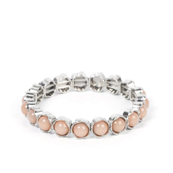 Paparazzi Jewelry Accessories - Lets be Buds - Brown Bracelet - Vintage - Picture 2 of 4